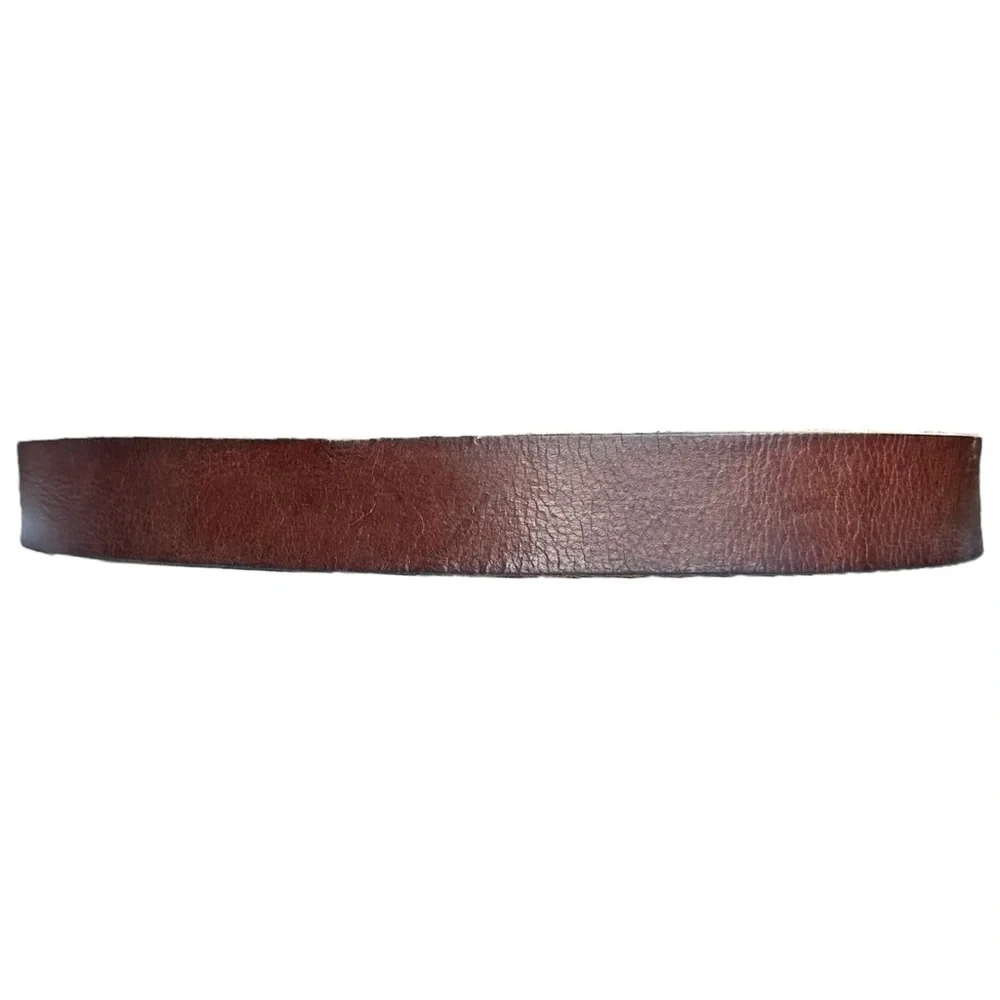 Timberland Men’s Pull Up Jean Brown Leather Belt Waist 37” - 41” Size 39